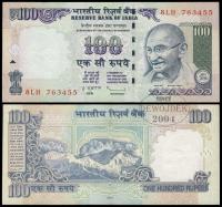 BNA - INDIE 100 Rupii 2010 8LH # bez litery # Subbarao # P98w # XF-