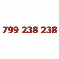 799 238 238 ZŁOTY ŁATWY PROSTY NUMER STARTER VIRGIN MOBILE KARTA SIM GSM