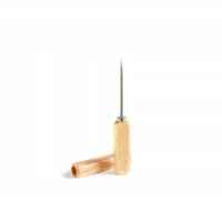 Szpikulec do lodu, dłuto ze stali nierdzewnej i drewna 21 cm