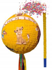 PINIATA URODZINOWA DUŻA 88 cm KIJ+ KONFETTI