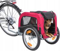 Trixie Przyczepka rowerowa dla psa wózek 53 × 60 × 60/117cm do 15kg