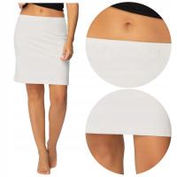 SZATA halka przed kolano biały