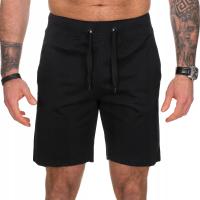 Fk_fashion spodenki męskie dresowe krótkie S2399 CZARNY