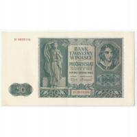 Banknot 50 złotych 1941 stan 2+, D 8828154