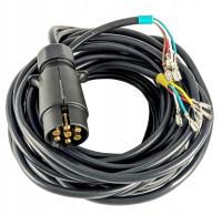 Wiązka elektryczna przyczepa Wtyczka 7 PIN Kabel 2x5m przewód 0,75mm