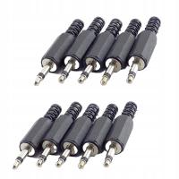 10pcs 2P 3.5mm RCA Plug Mono Stereo Audio Video Dual Audio Plug Headph Plug