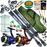 ZESTAW WĘDKARSKI SPŁAWIK 2,1M DWIE WĘDKI KOŁOWROTKI ALL ONE BRAND ONLY PRO