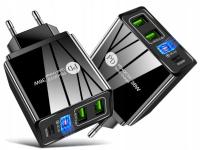 Ładowarka sieciowa 4 USB (3xUSB+USB QC3.0) Webski