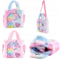 РОЗОВЫЙ ЕДИНОРОГ ПЛЮШЕВАЯ СУМКА ДЛЯ ДЕВОЧКИ СУМКА ДЛЯ ДЕТСКОГО САДА