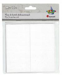PAPETERIA 14X14 BIAŁA 5 KOPERT+5 KART TITANUM