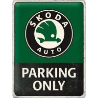 TABLICA PLAKAT SKODA PARKING ONLY 30X40 cm Nostalgic Art RETRO