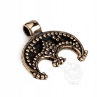 Lunula mikulcice бронза, реплика, Славянский кулон амулет кулон