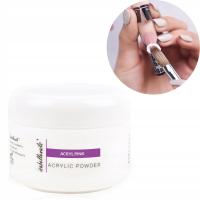 Akryl Do Paznokci Proszek Akrylowy Budujący Różowy 15ml