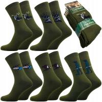 5x SKARPETY MYŚLIWSKIE TERMO MĘSKIE BAWEŁNIANE