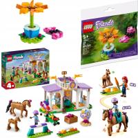 ZESTAW LEGO FRIENDS 41746 SZKOLENIE KONI + GRATIS LEGO 30417 OGRODOWY KWIAT