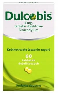 ДУЛЬКОБИС 5 мг, для лечения запоров, 60 таблеток