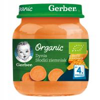 Obiadek Dynia Słodki Ziemniak dla Dzieci od 4 miesiąca 125g Gerber Organic