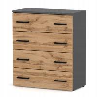 ШКАФ ДЛЯ ОБУВИ КНИЖНЫЙ ШКАФ СЕРЫЙ ДУБ WOTAN 71 СМ 4 ПОЛКИ СТОЙКА БЕЗ СИДЕНЬЯ ЛОФТ