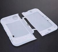 Защитный чехол накладка силикон для 3DS молочный белый
