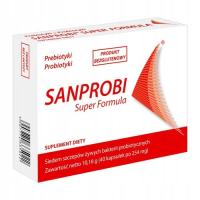 Sanprobi Super Formula 40 kaps – probiotyk + prebiotyk, wspiera florę jelit