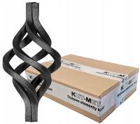 ELEMENTY KUTE BALUSTRADY BRAMY OGRODZENIA KOSZYK KOSZYKI 130X65 CEBULKA