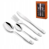 Набор столовых приборов набор 24el серебряные столовые приборы еда с сердцем Tadar LOVELY