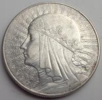 Polska - II RP : 10 złotych - Głowa Kobiety - 1932 ze znakiem - srebro