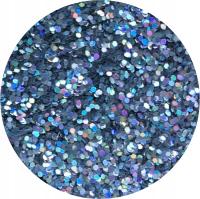 LICOMIX Brokat Srebrny Hologram JCAS01 0,4mm 50g do farb tynków i lakierów