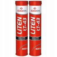 2× Smar Łożyskowy Plastyczny Uniwersalny Litowy Orlen Oil LITEN ŁT-43 | 400g