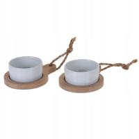 ZESTAW do przekąsek sosów dipów 2x Miseczki Miski