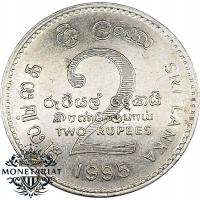 2 RUPIE 1995 - 50 LECIE FAO - SRI LANKA