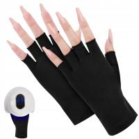 Rękawiczki ochronne do lampy UV MANICURE elastyczne rozciągliwe rozmiar