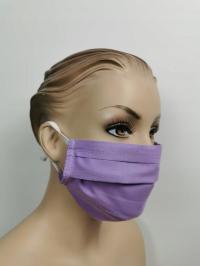 Maseczka ochronna 100% bawełna wielorazowa fiolet