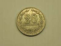 60/ 20 CENTAVOS 1896 ARGENTYNA