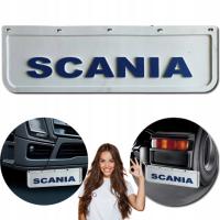 Chlapacz Fartuch TŁOCZONY Osłona błotna SCANIA Biały-Niebieski 60x18cm