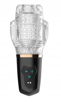 ЭЛЕКТРОННЫЙ МАСТУРБАТОР С ФУНКЦИЕЙ ВСАСЫВАНИЯ И ВИБРАЦИЕЙ МОЩНЫЙ МИНЕТ