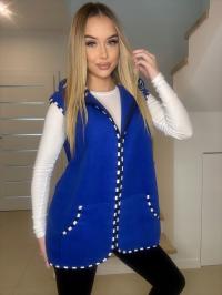 ЖЕНСКИЙ ФЛИСОВЫЙ ЖИЛЕТ С КАПЮШОНОМ 48-58