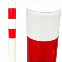 Słupek stalowy ocynkowany U-12c - z deklem PCV - wys. 1200 mm