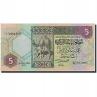 Banknot, Libia, 5 Dinars, Undated, KM:60b, UNC(65-