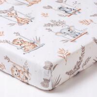 Простыня с резинкой для детской кроватки 120x60 хлопок Юкки