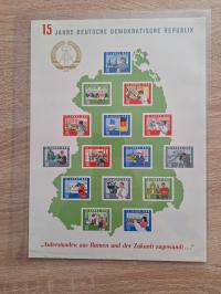 DDR blok Mi 19 (*) 15 LAT DDR