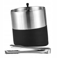 Wiaderko na lód z pokrywką Podwójna ścianka z pokrywką Pojemnik chłodzący argent Brushed