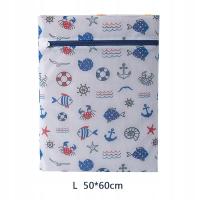 Sailing Pattern Laundry Bag For Washing Machine Protecing Clothes Bras