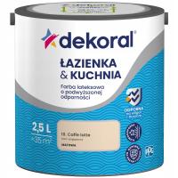 Dekoral Łazienka&Kuchnia Farba lateksowa CAFFE LATTE 2,5L