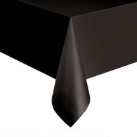 Классическая скатерть из фольги для стола черный большой