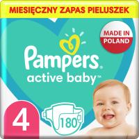 Pampers Active Baby 4 180 szt. 9-14 kg Pieluszki