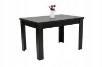rozkładany stół 80/130, prostokątny czarny stół
