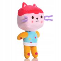 KOCI DOMEK GABI PLUSZOWA MASKOTKA TEKTURZĄTKO 25CM KOTEK Z BAJKI PLUSZAK