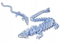 Smok Crystal Dragon TikTok Przegubowa zabawka Kryształowy Figurka FROZEN