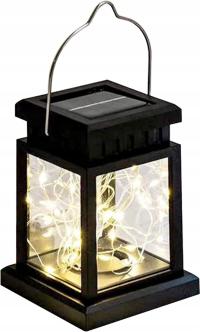 LATARENKA LED LATARNIA LAMPA SOLARNA DRUCIK LAMPION OGRODOWY OZDOBA BALKON